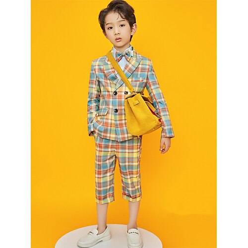 

Party Three-piece Suit ( Pants ) Kids Boys Ring Bearer Suits Rayon 3-17 Years