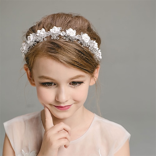 Girls' Garland Flower Hair Accessories Pearl Accessories