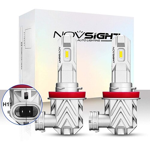 

NOVSIGHT 50W 10000LM Car LED Headlight for Cars H4 H1 H7 H11 9005/HB3 9006/HB4 LED Light Bulbs 6000K Auto Car Headlamp Kit 12V DC 2pcs