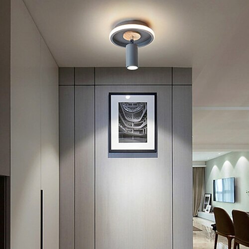 

20 cm Dimmable Circle Design Flush Mount Lights Metal Artistic Style Modern Style Stylish Painted Finishes LED 220-240V