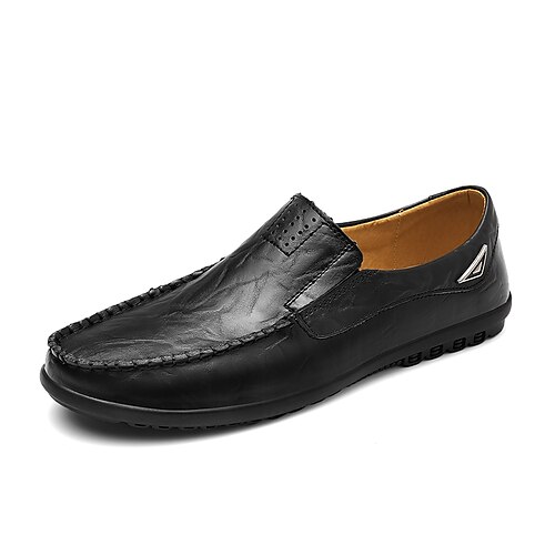 

Men's Loafers & Slip-Ons Penny Loafers Casual Daily PU Dark Brown Black Brown Fall Spring