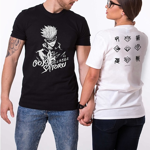 

Jujutsu Kaisen Gojo Satoru Maglietta Anime Cartone animato Manga Harajuku Grafica Kawaii Maglietta Per Per uomo Per donna Unisex Per adulto Stampa a caldo 100% poliestere