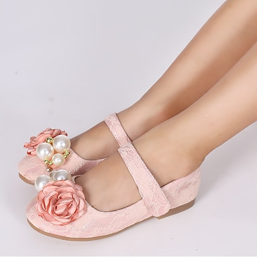 

Da ragazza Ballerine Giornaliero Scarpe di tela Cosplay Comoda Microfibra Ragazzini (4-7 anni) Matrimonio Feste Evento Footing Danza Perle Brillantini Floreale Bianco Rosa Chiaro Avorio Autunno