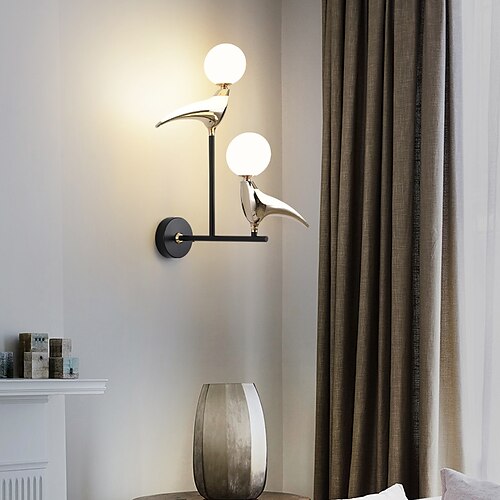 

Cute Nordic Style Flush Mount Wall Lights LED Wall Lights Living Room Shops / Cafes Iron Wall Light 220-240V 12 W