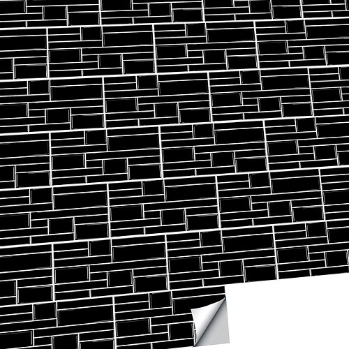 

American Tile Stickers High-end Pure Black Mosaic Self-adhesive Kitchen Wall Stickers Imitation 3d Tile Stickers