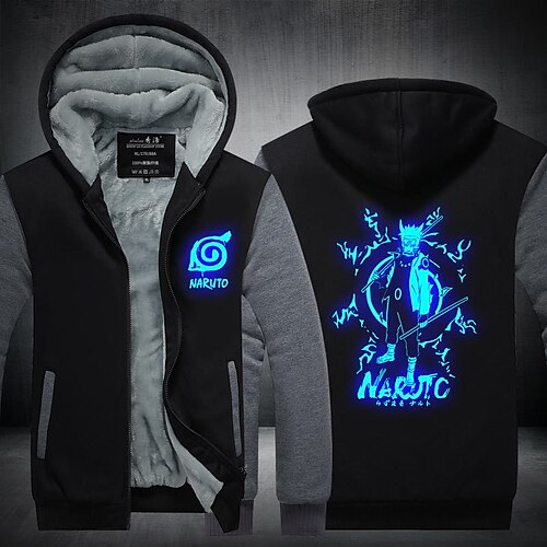 

Naruto Uchiha Sasuke Uzumaki Naruto Anime Dessin Animé Manga Animé Harajuku Art graphique Kawaii Pardessus Pour Homme Femme Unisexe Adulte Estampage à chaud Polyester