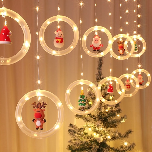 

Chiristmas Lights LED Holiday Light 3M0.5M Christmas Decoration String Lamp Room Decor Garland New Year Decor Fairy String Lights Santa Decoration Accessories Lighting