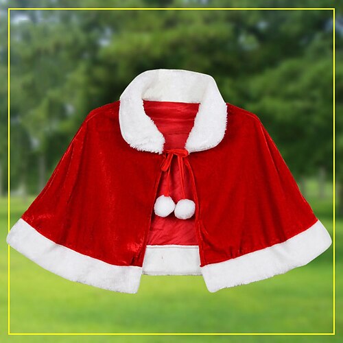 

Santa Suit Santa Claus Mrs.Claus Cosplay Costume Christmas Hat Christmas Accessories Women's Special Cosplay Costume Christmas Christmas Carnival Masquerade Adults' Party Christmas Velvet Hat Cape