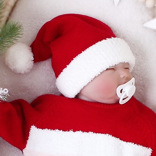 

Toddler Unisex Active Christmas Gifts / Outdoor / Festival Santa Claus Solid Colored Braided Acrylic Hats & Caps Red Kid onesize