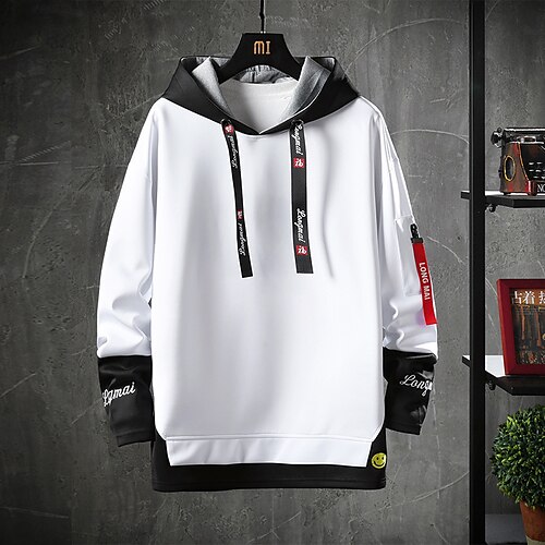 

Men's Hoodie Lake blue Pink Grey White Black Hooded Solid Color Front Pocket Active Cool Sportswear Winter Clothing Apparel Hoodies Sweatshirts / Long Sleeve