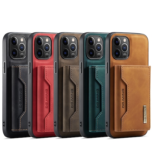 

Phone Case For Apple Full Body Case iPhone 14 Pro Max 13 12 11 X XR XS Max iphone 7Plus / 8Plus Card Holder Shockproof Dustproof Solid Colored PU Leather