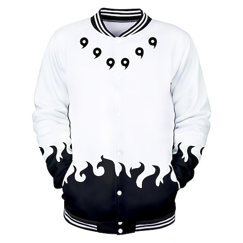 

Naruto Uzumaki Naruto Anime Cartoon Manga Anime 3D Harajuku Graphic Coat For Men's Women's Unisex Adults' Polyster