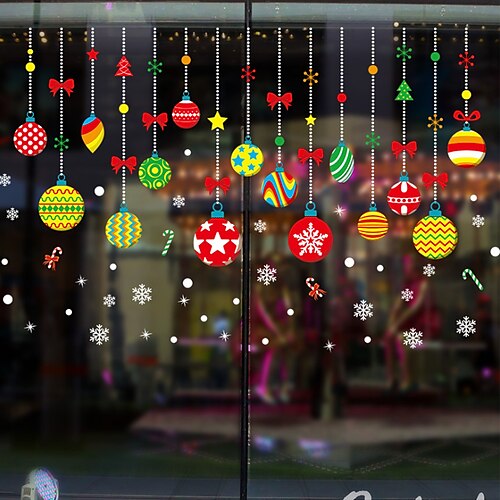 

Christmas Decorations Holiday Wall Stickers Holiday Wall Stickers Decorative Wall Stickers PVC Home Decoration Wall Decal Wall Window Decoration 1pc