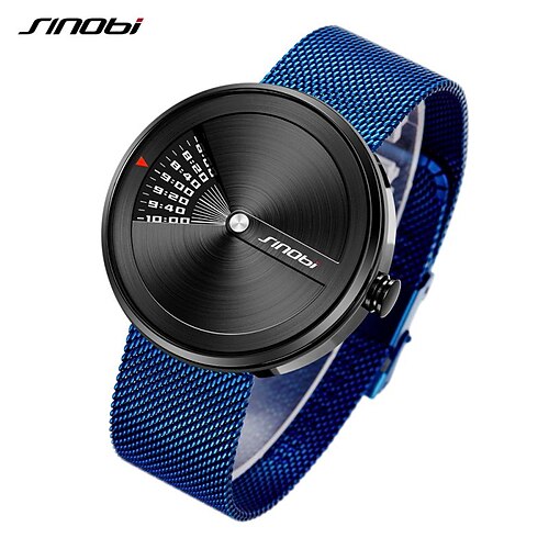 

SINOBI Quartz Watches for Men's Men Analog Quartz Stylish Modern Style Waterproof Metal Stainless Steel