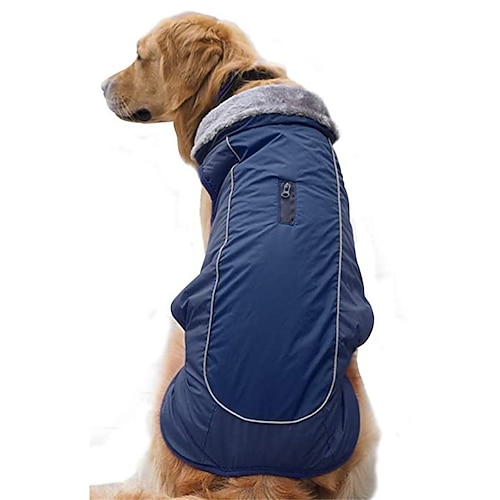 

perro abrigo de invierno acogedor impermeable chaleco a prueba de viento abrigo de invierno ropa de perro caliente chaqueta de perro de clima frío