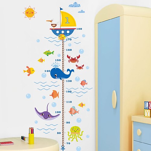 

Animals Cartoon Wall Stickers Living Room Kids Room Kindergarten Removable Pre-pasted PVC Home Decoration Wall Decal 2pcs