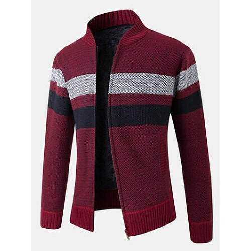 

Per uomo Felpa Maglione con zip Giacca maglione Maglione in pile Maglia Abbigliamento Inverno 6 blu 6 grigio chiaro M L XL