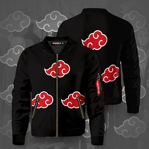 

Naruto Akatsuki Anime Dessin Animé Manga Animé Harajuku Art graphique Kawaii Pardessus Pour Homme Femme Unisexe Adulte Estampage à chaud Polyester