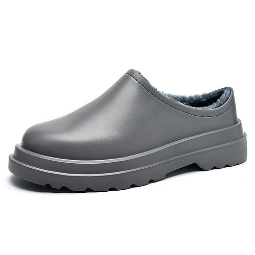 

Men's Loafers & Slip-Ons Casual Daily Synthetics Black Beige Gray Winter