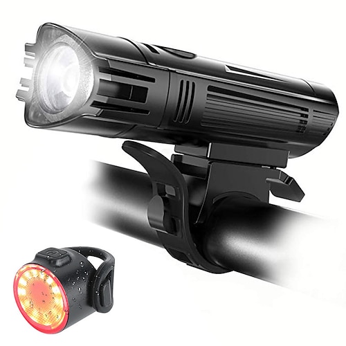 

LED Bike Light LED Light Rechargeable Bike Light Set Front Bike Light LED Bicycle Cycling Waterproof Professional Cool USB Charging Output Rechargeable Li-Ion Battery 400 lm Rechargeable Battery