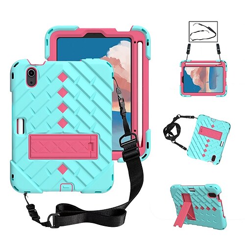 

iPad Case for iPad 9th Generation Case 10.2 inch iPad Pro iPad Air iPad mini with Pencil Holder Kickstand Hand Strap and Shoulder Strap Rugged Shockproof Case for iPad 2021/2020/2019