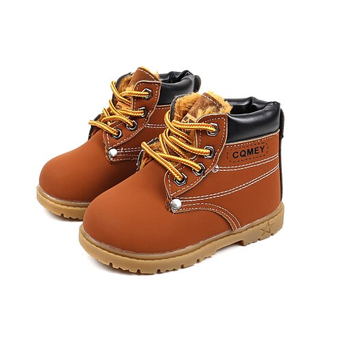 

Boys' Boots Bootie Casual Daily Martin Boots Big Kids(7years ) Little Kids(4-7ys) Toddler(2-4ys) Sports & Outdoor Casual Lace-up Yellow Black Brown Fall Winter