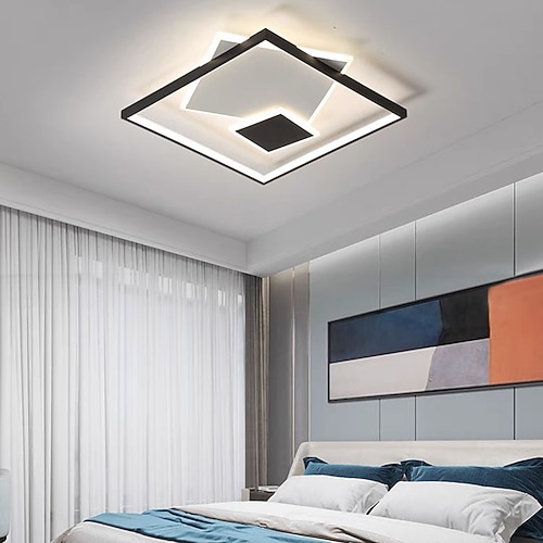 

50 cm Ceiling Light LED Square Design Flush Mount Lights Metal Painted Finishes 220-240V
