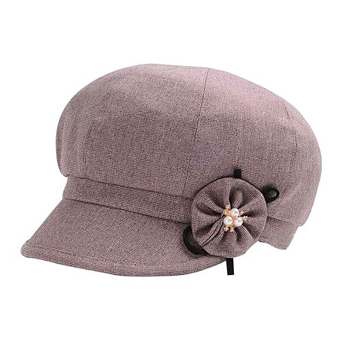 

Femme Chapeau Chapeau de Fête Violet claire Violet Rouge Mariage Soirée du quotidien Fleur Couleur monochrome Portable Coupe Vent Confort