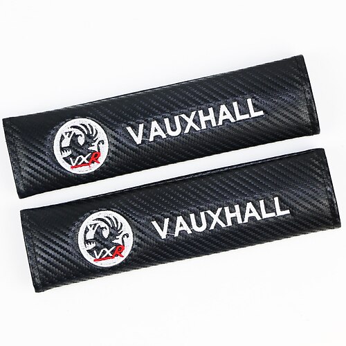 

2Pcs Seat Belt Covers Shoulder Pads for Car Embroidered Logo Black Leather Car Seat Belt Pads Safety Belt Cover Pad for All The Car 7 Type to Choice