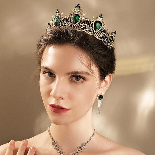 

Crown Tiaras Headbands Headpiece Rhinestone Alloy Wedding Party / Evening Retro With Crystal / Rhinestone Headpiece Headwear