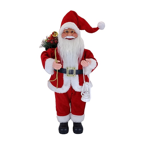 

New Year 2022 Christmas Decorations for Home 30cm Santa Claus doll Children's Gifts Window Ornaments