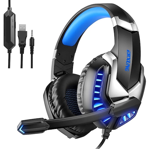 

J30 Gaming Headset USB 3.5mm Audio Jack PS4 PS5 XBOX Ergonomic Design Stereo HIFI for Apple Samsung Huawei Xiaomi MI Everyday Use PC Computer Gaming