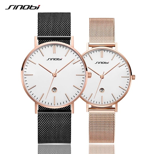 

SINOBI Homme Hommes Montre Digitale Imperméable Acier Inoxydable Suivre