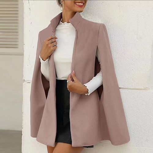 

Women's Coat Street Daily Going out Winter Fall Regular Coat Stand Collar Regular Fit Warm Breathable Casual Jacket Sleeveless Solid Color Black Pink Gray / Quilted