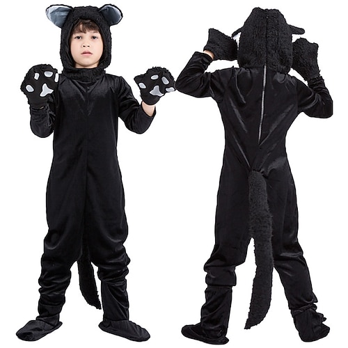 

Kid's Kigurumi Pajamas Nightwear Cat Animal Onesie Pajamas polyester fibre Cosplay For Boys and Girls Christmas Animal Sleepwear Cartoon Festival / Holiday Costumes