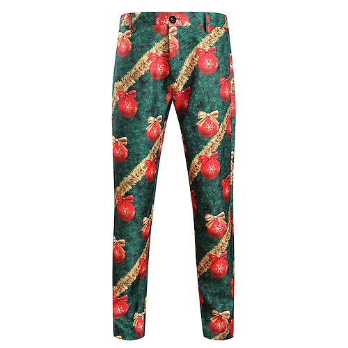 

Men's Christmas Pants Joggers Trousers Chino Pants Business Pocket Print Christmas Outdoor Full Length Christmas Gifts Casual Fashion Stylish Rainbow Inelastic