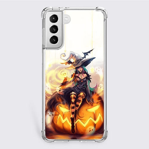 

Halloween Phone Case For Samsung A32 A22 A12 A02 A21s S10 S9 S8 S7 Plus Edge A72 A52 A42 Unique Design Protective Case Shockproof Dustproof Back Cover TPU