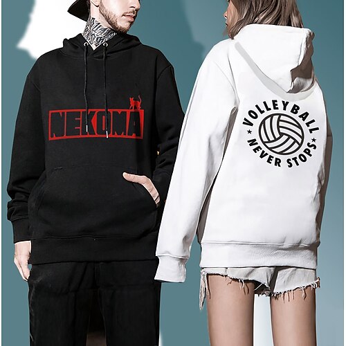 

Haikyuu Shoyo Hinata Sweat à capuche Anime Dessin Animé Animé Harajuku Art graphique Kawaii Sweat à capuche Pour Homme Femme Unisexe Adulte Estampage à chaud Polyester / Coton