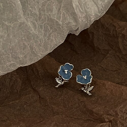 

Women's Earrings Classic & Timeless Party Flower Earring / Wedding / Blue / Fall / Winter / Spring