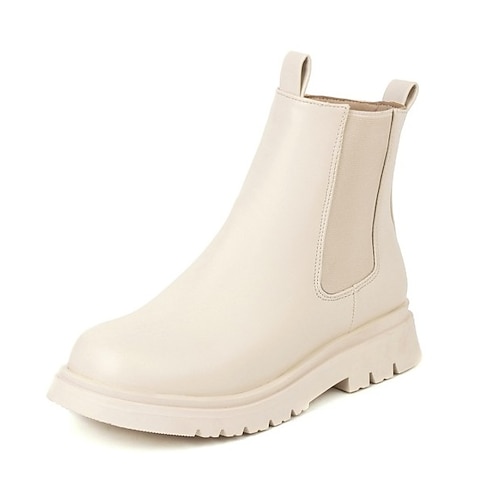 

Girls' Boots Ankle Boots School Shoes PU Breathability Non-slipping Big Kids(7years ) Daily Black Beige Fall Winter / Booties / Ankle Boots