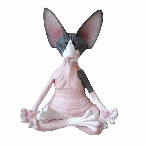 

Sphinx Cat Figurine Buddha Sphinx Figurine Meditation Art Sculptures Statues Figurines Decoration