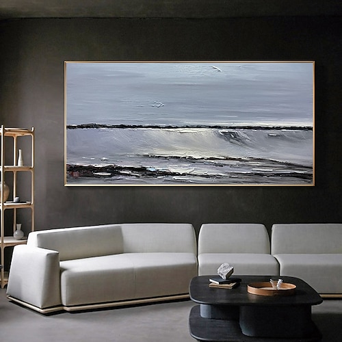 

Manual Handmade Oil Painting Hand Painted Horizontal Panoramic Abstract Landscape Modern Realism Rolled Canvas (No Frame)