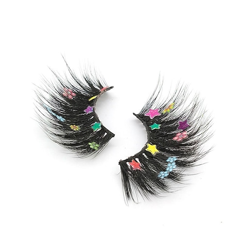

1 Pair Butterfly Christmas Party Eyelashes 25Mm Performance Stage False Eyelashes