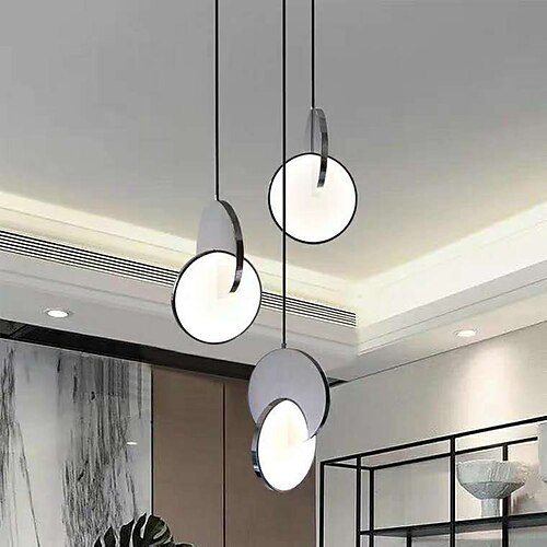 

18 cm pendel led rundt design metal galvaniseret moderne 220-240v