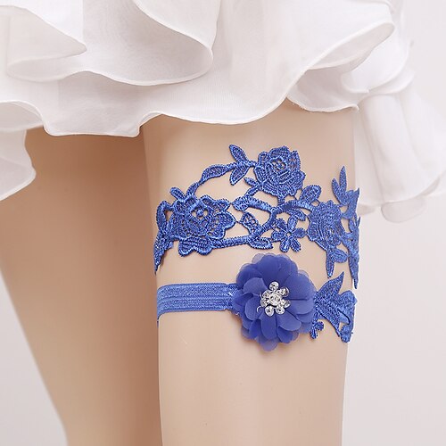 

Satin Flower Style Wedding Garter With Sequin Garters Wedding