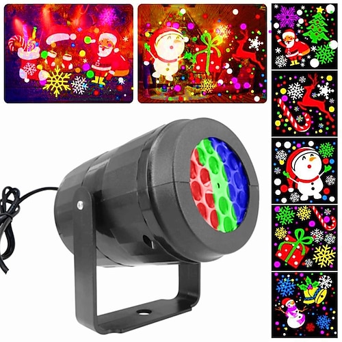 

High Definition Rotating Projector for Christmas High Brightness Lamp for Indoor Holiday Blizzard Birthday Holiday Lighting