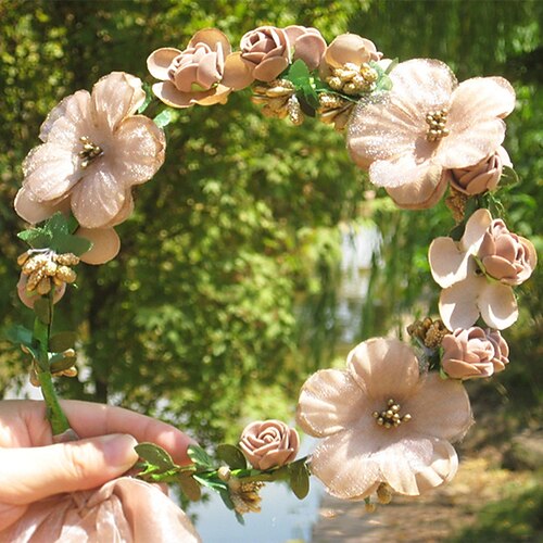 

Headpiece Fabric Wedding Party / Evening Cute With Beading Headpiece Headwear