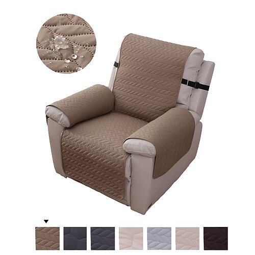 

Recliner Sofa Slipcover Reversible Sofa Cover Furniture Protector Couch Cover Water Resistant Elastic Straps Pets Kids Children Dog Cat