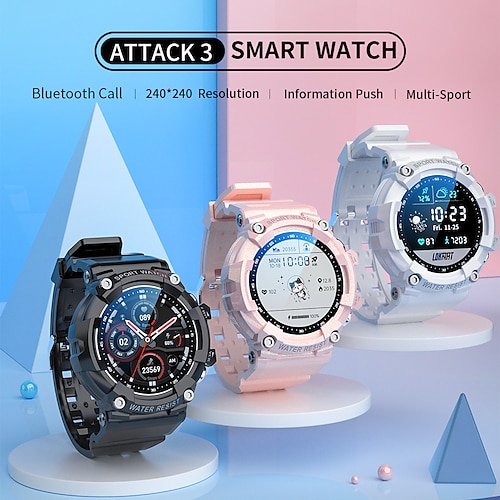 

LOKMAT ATTACK 3 Smart Watch 1.28 inch Smartwatch Fitness Running Watch Bluetooth Pedometer Fitness Tracker Sleep Tracker Compatible with Android iOS Women Men Long Standby Hands-Free Calls Message