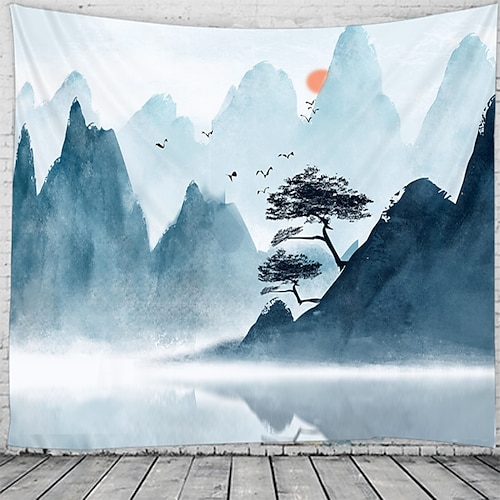 

Landscape Scenery Wall Tapestry Art Decor Blanket Curtain Hanging Home Bedroom Living Room Decoration Beautiful View From The Window